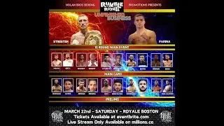 Rumble at Royale: Unfinished Business - Invitation from Waltham Therapeutic Massage & Fitness