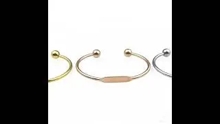 Love Cute Ball End Gold Silver Rose Gold Bracelets