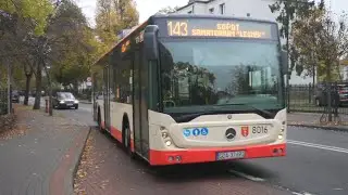 Poland, Sopot, bus 143 ride from Sopot PKP - Marynarzy to Uniwersytet Gdański
