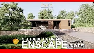 Enscape for SketchUp - Full tutorial SketchUp tiny house plan design and render with Enscape