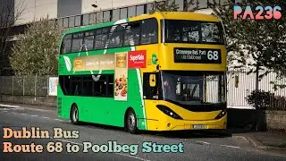 Dublin Bus | Route 68 (Greenogue to Poolbeg Street) | Full Route Visual | PA236 (221-D-16710)