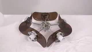 DS-SQ34/Installation video for the 5-head modern Euro glass chandelier.