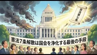 #憲法7条解散 って何が問題なの？　分かりやすく解説します。不正議員を排除する手段としての最後の手段だ。