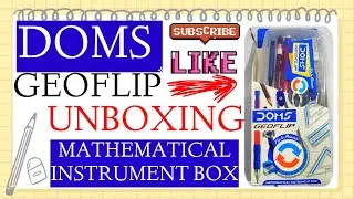DOMS GEOFLIP| DOMS GEOFLIP BOX| DOMS GEOMETRY BOX| DOMS GEOMETRY BOX OPENING & REVIEW| DOMS BOX
