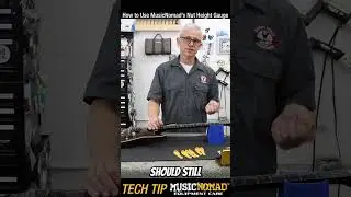 How To Measure Your Guitar's Nut Height with MusicNomad's Nut Height Gauge
