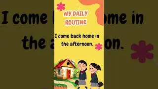 My Daily Routine &ndash; Easy English Paragraph for Kids | English for kids  - Kidz Wonder Playhouse
