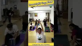 Front Split Yoga Flow #frontsplit #nandedcity #views #virajyoga #views #reel #viral #