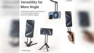 Review: ULANZI MA30 Magnetic Phone Tripod Stand for iPhone - Aluminium Maglock Smartphone Mini...