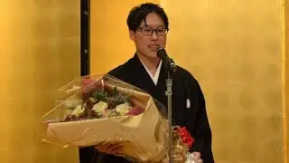 井山碁聖就位式で5連覇祝福　QRコード開発技師ら70人 