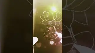 how to draw easy lotus flower #shorts #youtubeshorts #creative # ytshorts #batoolartdesign