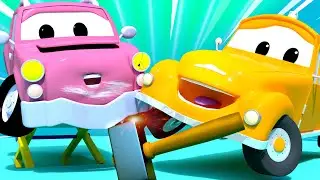 Tom the Tow Truck -  Special back to school - Baby Pickle’s in a Crash - Car City ! Trucks Cartoons