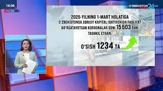 #Fakt24  Respublikamizda xorijiy kapital ishtirokida faoliyat ko&lsquo;rsatayotgan korxonalar soni