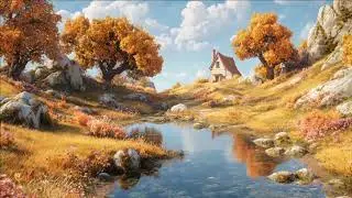 Peaceful Autumn Creek Ambience 🍁✨ Gentle Stream Instrumental for Anxiety Relief & Focus &ndash; 1 Hour