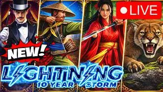 🛑 LIVE! NEW Lightning 10 Year Storm! Latest Lightning Link slots!