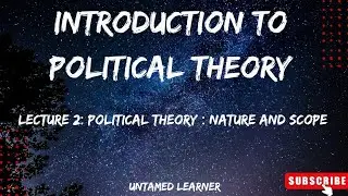 Political Theory: Nature and Scope