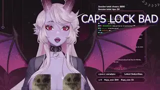 VtuBirb accidentally nip slips on stream | the caps lock lore