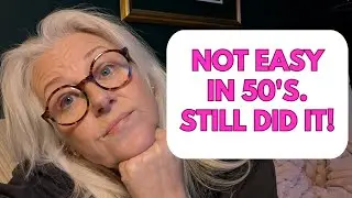 Talking on camera on your 1st videos isn't so easy in midlife