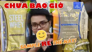Rất nhiều Sample h&atilde;ng mới - SteelFit, review Pre v&agrave; whey 