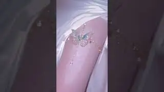 🦋&middot; Green Butterfly Leg Chain