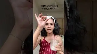 How to use Alum/Fitkari on face! #skincare