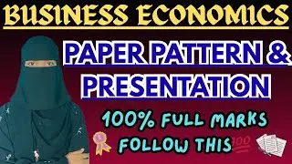 Degree Semester-5 Business Economics Paper Pattern & Paper Presentation/O.U/ full marks💯✅