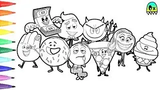 The Emoji Movie Coloring Pages I Fun Colouring Videos for Kids