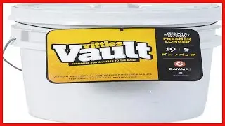 Gamma2 Vittles Vault Outback Airtight Pet Food Bucket Container, 10 Pounds