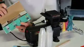 Airbrush set for beginners with NO-NAME Rooty Tooty compressor NN-STRT180P