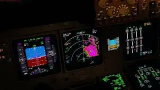 Offset threatening clouds B747-400F FL390 p3d