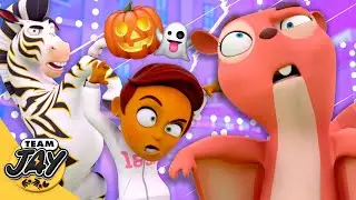 🎃👻 HALLOWEEN NIGHT with Team Jay! 💀🧟&zwj;♀️ Songs, Surprises & Spooky Fun 🌙⚽ Videos for Kids 🌈