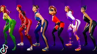 Fortnite Haute Couture Emote Showcase With Top Thicc Girl Skins 🍑Hot New Icon Series Dance😜 Very Sus