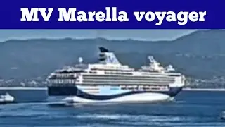 cruise ship MV Marella voyager leaving Ajaccio