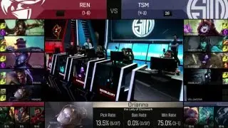 REN vs TSM (LCS 2016 NA W4D2)