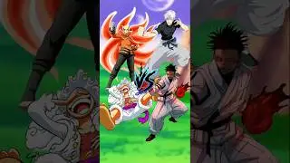 Naruto & Luffy 🆚 Gojo & Sukuna | Ultimate Anime Gods Battle 🔥 #narutoshippuden #jjk #onepiece