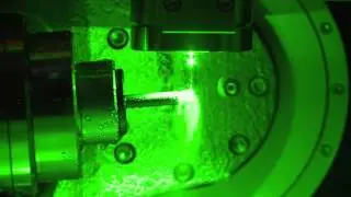 Cutting a PCD endmill with Synova's 5-axis LCS 50 powered by Laser MicroJet&reg;