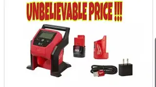 MILWAUKEE M12 Inflator Kit wFree Travel Charger Powersource !!!