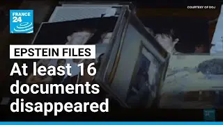 Epstein files: At least 16 documents have disappeared &bull; FRANCE 24 English