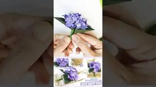How to Make a Hydrangea Paper Flower Thank You Card in Easy Steps