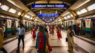 Janakpuri East Delhi Metro #delhimetro #travel #vlog