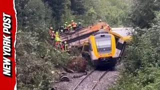 Several hurt after train DERAILS in Germany