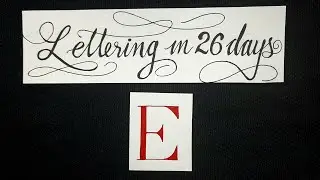 #Calligraphy#English#NormalPen How to Write Alphabet E/Cursive/Gothic/Beginners/HandwritingTutorial