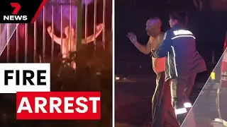 Hackham West man arrested after allegedly torching own home | 7 News Australia