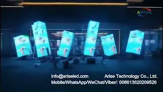 Indoor and outdoor oblique LED display module, led square column display 90 right angle LED display