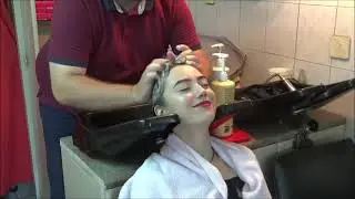 6196 Minie wetset, hair ear and face shampooing and treatment by barber TRAILER