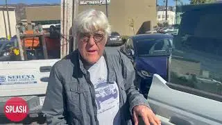 Comedian Jay Leno Is Seen With His Facial Injuries As He Heads To Grab Some Lunch At In N Out Burger