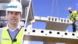 Peikko Spain: Precast multi-purpose building with DELTABEAM&reg; Composite Beams (English Subtitles)