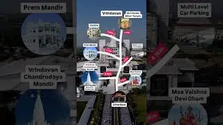 Explore the Divine Route Map of Vrindavan #shorts