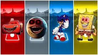 McQueen exe 🆚 Lunar moon 🆚 Sonic exe 🆚 SpongeBob exe | Coffin Dance cover!