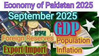  latest data about economy of Pakistan 2025 GDP population per capita income export import | Sep2025
