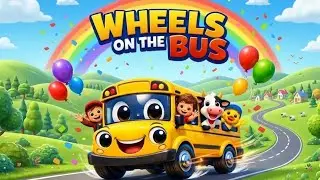 The Wheels on the Bus 🚍  | Fun Animated Nursery Rhymes & Kids Songs | 3D animation video for kids